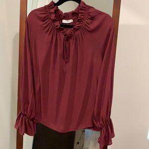 Lush burgundy blouse